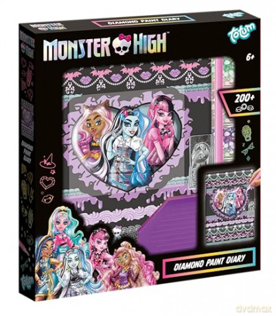 MONSTER HIGH PAMIĘTNIK diamentowa mozaika wyklejanka zestaw kreatywny