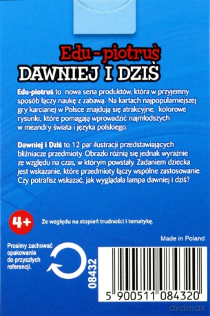 Karty Edu Piotruś - Dawniej i dziś [KARTY]