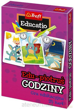 Karty Edu Piotruś - Godziny TREFL [KARTY]