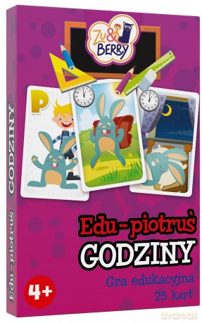 Karty Edu Piotruś - Godziny TREFL [KARTY]
