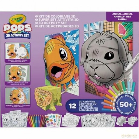 Zestaw kreatywny 3D Crayola animals