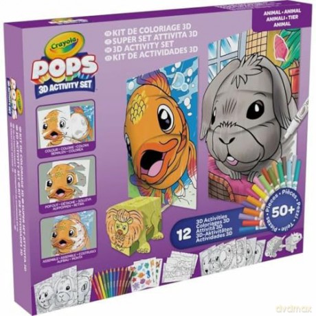 Zestaw kreatywny 3D Crayola animals