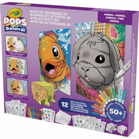 Zestaw kreatywny 3D Crayola animals