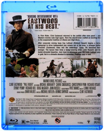 Pale Rider (Niesamowity jeździec) [Blu-Ray]