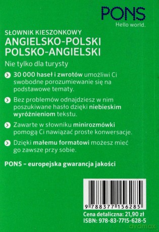 Kieszonkowy Słownik angielsko-polski polsko-angielski [KSIĄŻKA]