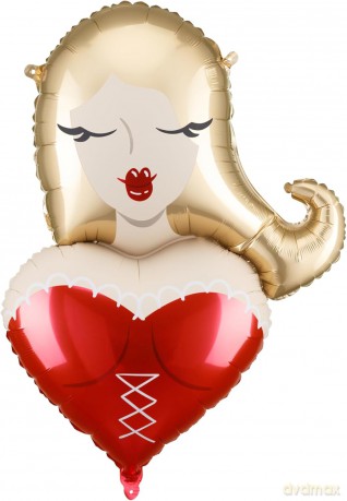 Balon foliowy Dziewczyna 57x74,5cm