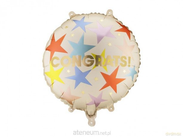 Balon foliowy pastylka Congrats 35x35cm