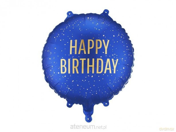 Balon foliowy pastylka Happy Birthday 35x35cm