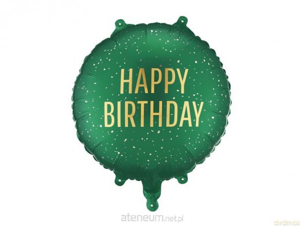 Balon foliowy pastylka Happy Birthday 35x35cm