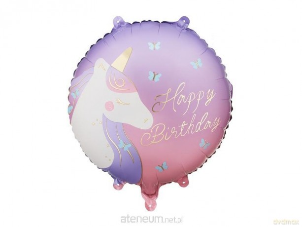 Balon foliowy pastylka Happy Birthday 35x35cm