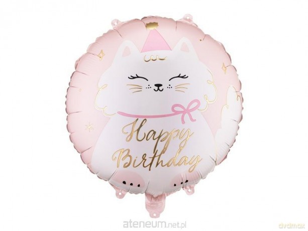 Balon foliowy pastylka Kotek 35x35cm