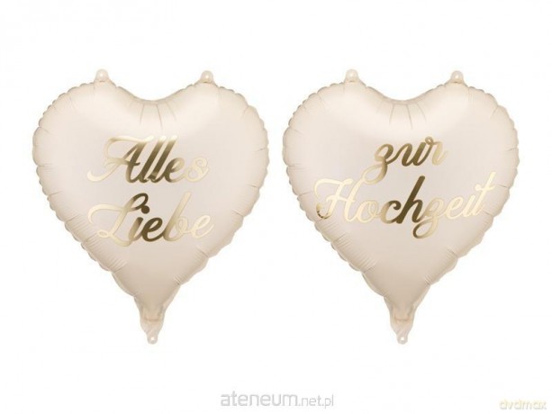 Balony foliowe serca Alles Liebe zur Hochzeit 45cm
