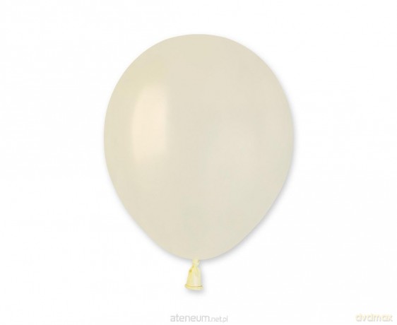 Balony metalik kość słoniowa 12,5cm 100szt