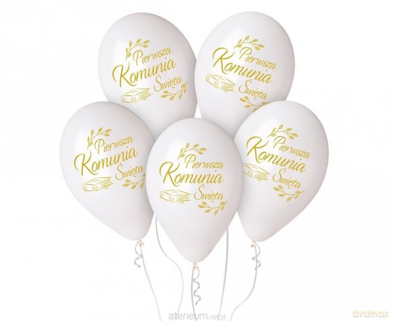 Balony premium Komunia biblia 30cm 5szt