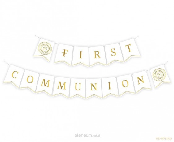 Girlanda papierowa First Communion Komunia