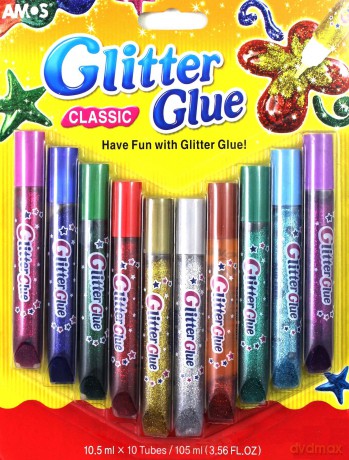 Klej Glitter Glue classic 10 kolorów blister
