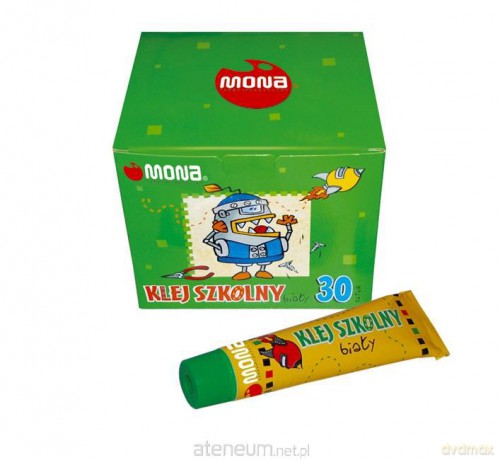 Klej Szkolny biały tubka 50g (30szt)