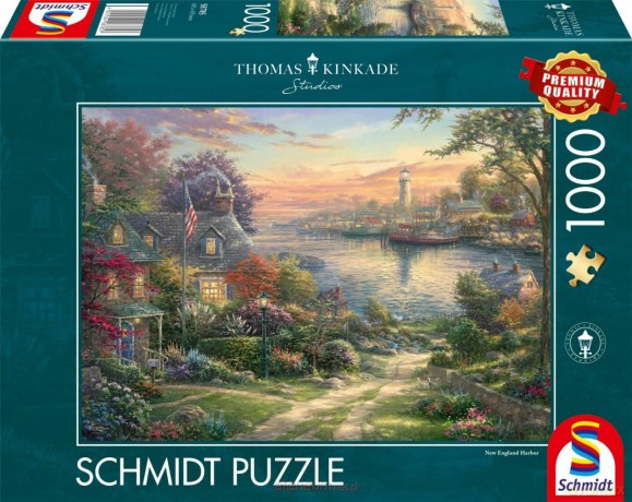 SCHMIDT 1000 el. Thomas Kinkade Port w Nowej Anglii/USA [PUZZLE]