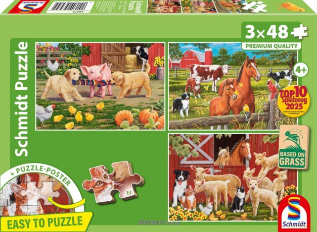 SCHMIDT 3x48 el. Zwierzęta na farmie [PUZZLE]