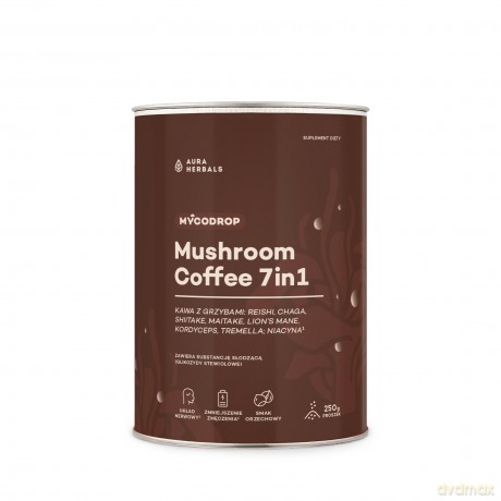 AURA Mycodrop Kawa z grzybami 7w1 proszek 250g
