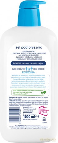 BAMBINO Rodzina Żel pod prysznic nawilżający hiperdelikatny 1000 ml