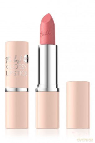 BELL The Best Glossy Lipstick Pomadka do ust połyskująca 01 Rosy 3.7 g