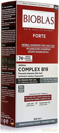BIOBLAS Forte Kompleks B19 Szampon do włosów ziołowy 360 ml