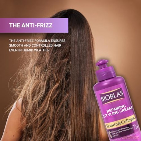 BIOBLAS Keratin&Collagen Krem do stylizacji włosów 250 ml