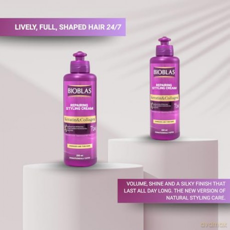 BIOBLAS Keratin&Collagen Krem do stylizacji włosów 250 ml