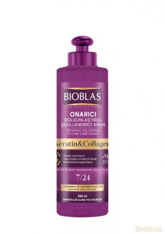 BIOBLAS Keratin&Collagen Krem do stylizacji włosów 250 ml