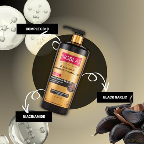 BIOBLAS Professional Szampon do włosów z czarnym czosnkiem 1000 ml