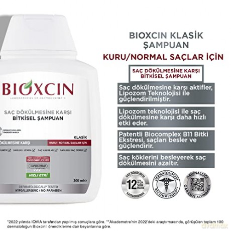 BIOXCIN Classic Szampon do włosów - ziołowy 300 ml