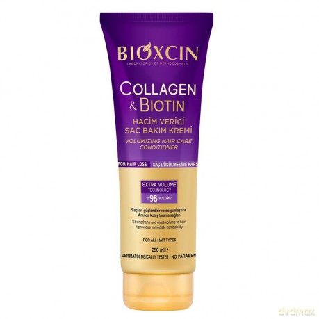 BIOXCIN Collagen&Biotin Odżywka w kremie do włosów dodająca objętości 250 ml