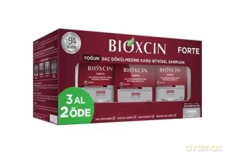 BIOXCIN Forte Zestaw szamponów do włosów ziołowych 3 x 300 ml