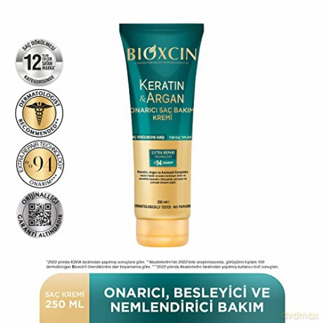 BIOXCIN Keratin&Argan Odżywka w kremie do włosów regenerująca 250 ml