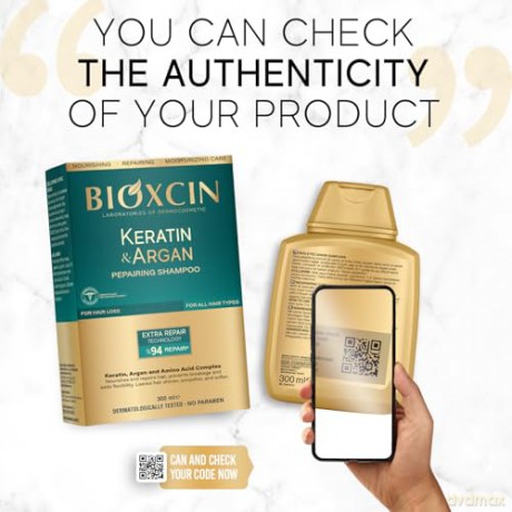BIOXCIN Keratin&Argan Szampon do włosów regenerujący 300 ml