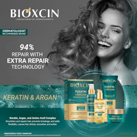 BIOXCIN Keratin&Argan Szampon do włosów regenerujący 300 ml
