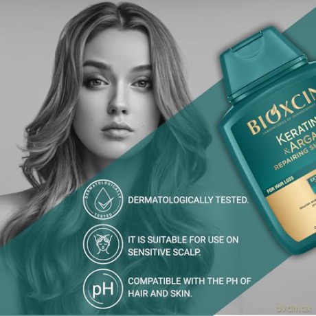 BIOXCIN Keratin&Argan Szampon do włosów regenerujący 300 ml