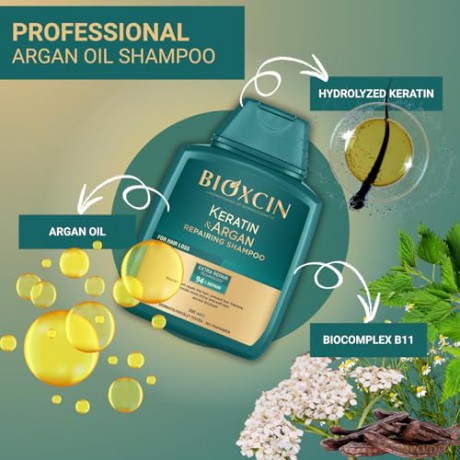BIOXCIN Keratin&Argan Szampon do włosów regenerujący 300 ml