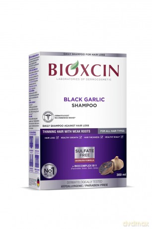 BIOXCIN Szampon do włosów z czarnym czosnkiem 300 ml
