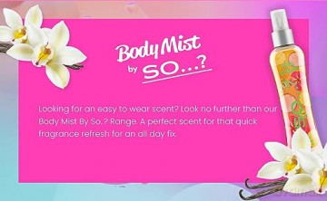 BODY MIST by So...? Zestaw Mgiełki do ciała Pink Grapefruit, Vanilla, Candy Floss, Sweet Pea 4 x 50ml