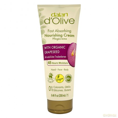 DALAN d`Olive Krem do rąk twarzy i ciała z Pestek winogron 250 ml