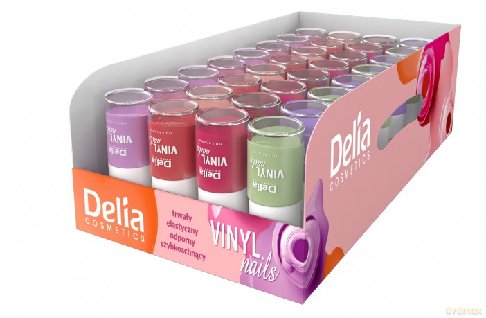 DELIA ZESTAW VINYL NAILS Lakiery d/paz but.11ml