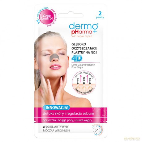 DERMO PHARMA Głęboko oczyszczające plastry na nos - 1op.-2 sztuki