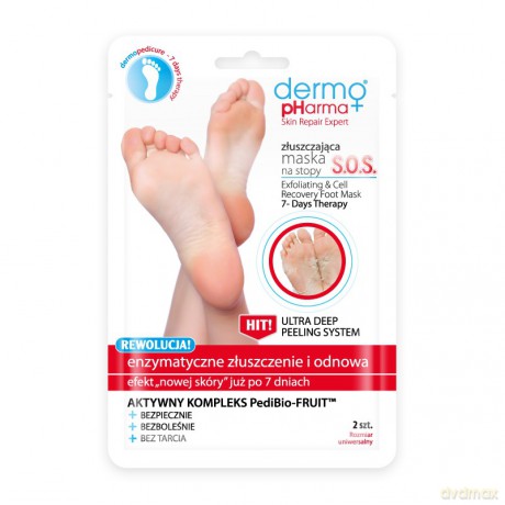 DERMO PHARMA Maska do stóp złuszczająca&