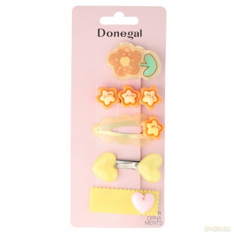 DONEGAL Zestaw spinek do włosów Cute - mix kolorów i wzorów (FA-5773)