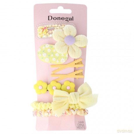 DONEGAL Zestaw spinek do włosów Pastel - mix kolorów i wzorów (FA-5775)