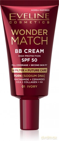 EVELINE KOL Krem BB Wonder Match SPF50 nr 01 Ivory