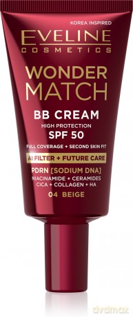 EVELINE KOL Krem BB Wonder Match SPF50 nr 04 Beige