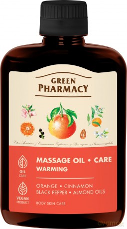 GREEN BODY Rozgrzewający olejek do masażu rozgrzewający 200 ml